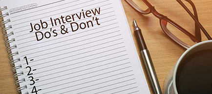 7 Things You Should Never Do at a job interview